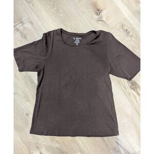 5/25 Sz 2 (Large) Chico's Brown Tee